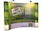 Popup display curved aluminum